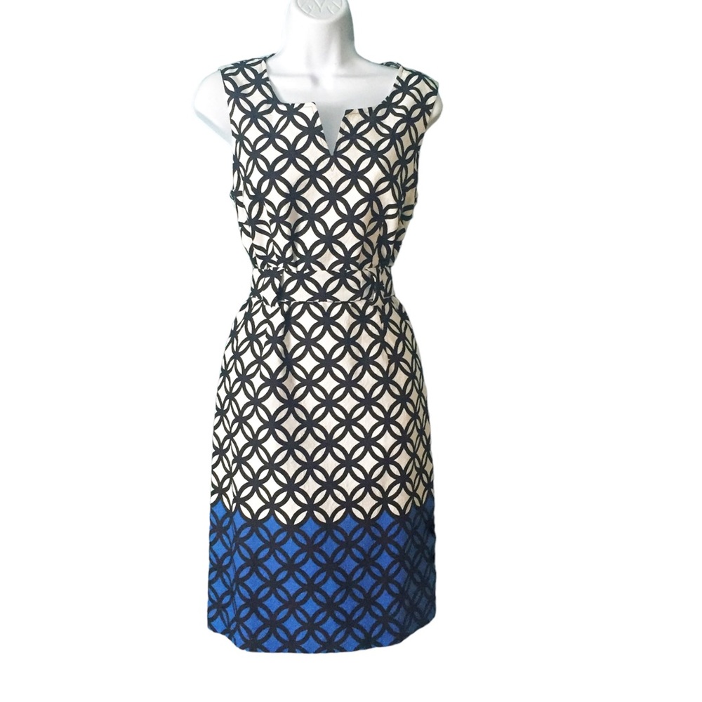 Jones New York Sleeveless Cotton Sheath Dress Size 6